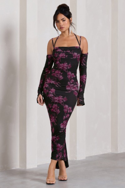 Maxi Dress in Print for Women from Club L London GOOFASH