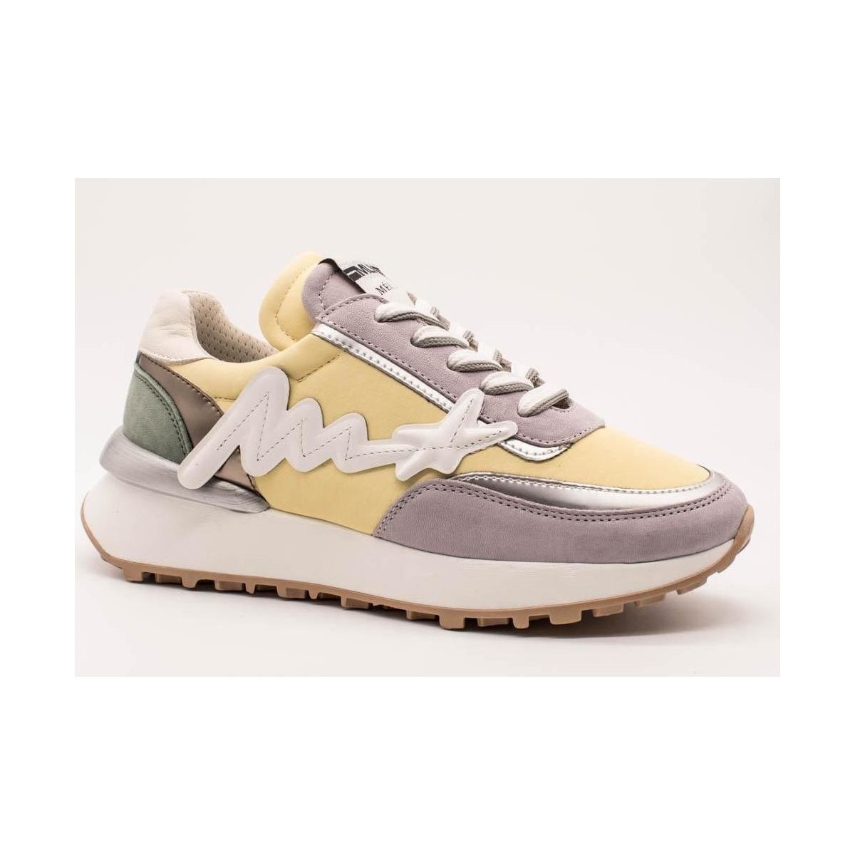 Meline Sneakers in Yellow by Spartoo GOOFASH