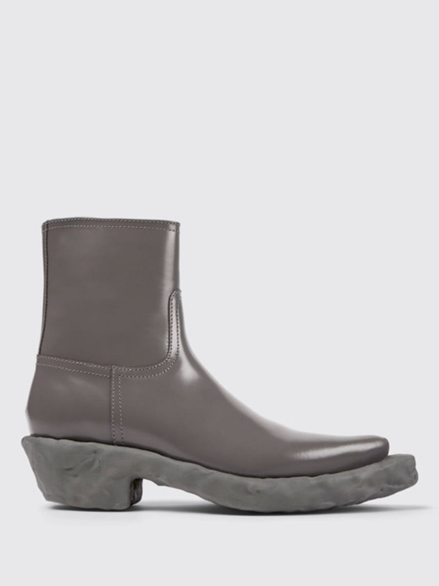 Men Boots in Grey Giglio - Camperlab GOOFASH
