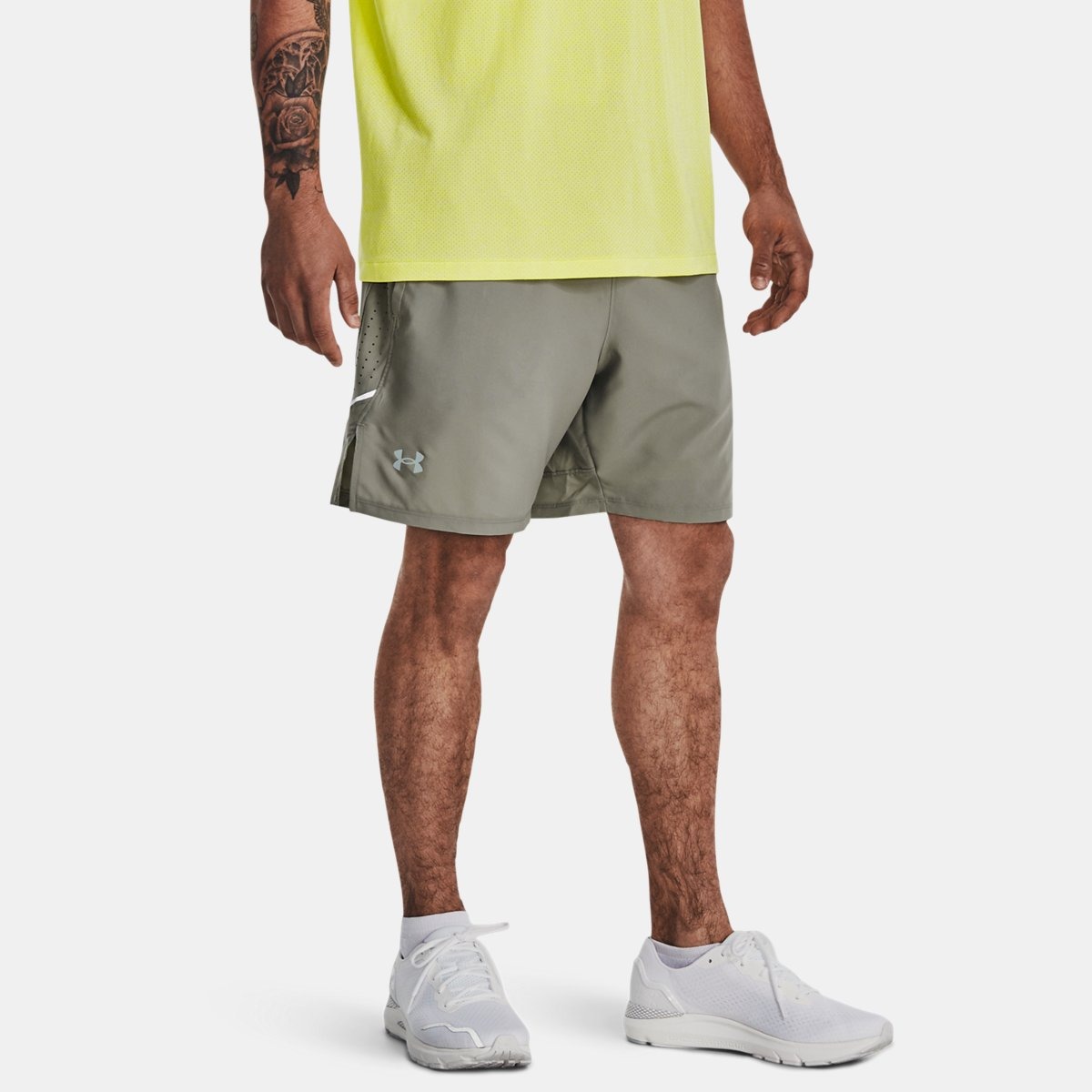 Men Green Shorts from Under Armour GOOFASH