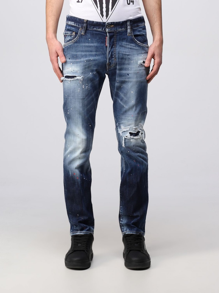 Men Jeans - Grey - Giglio GOOFASH