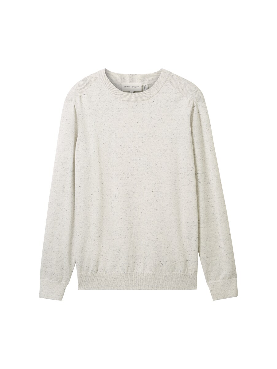 Men Knitted Sweater White at Tom Tailor GOOFASH