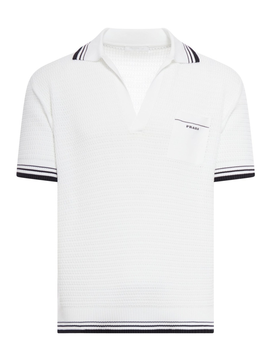 Men Poloshirt in White by Suitnegozi GOOFASH