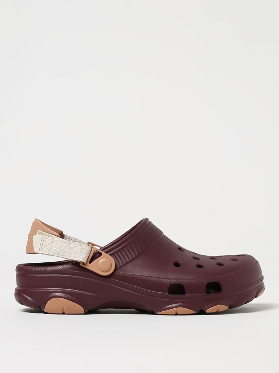 Men Sandals Red Crocs - Giglio GOOFASH
