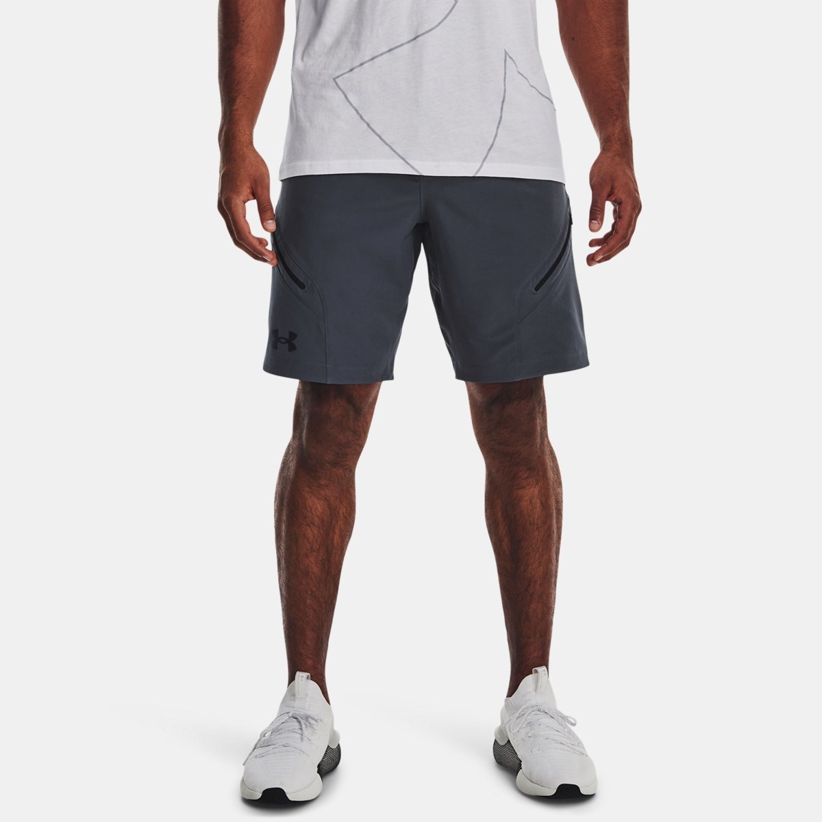 Men Shorts in Grey from Under Armour GOOFASH