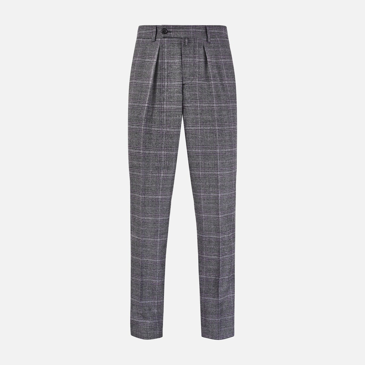 Men Trousers in Checked Turnbull And Asser - Turnbull & Asser GOOFASH