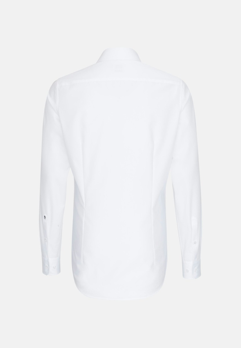 Men White Business Shirt Seidensticker GOOFASH