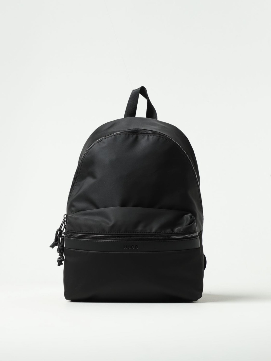 Mens Backpack Black by Giglio GOOFASH