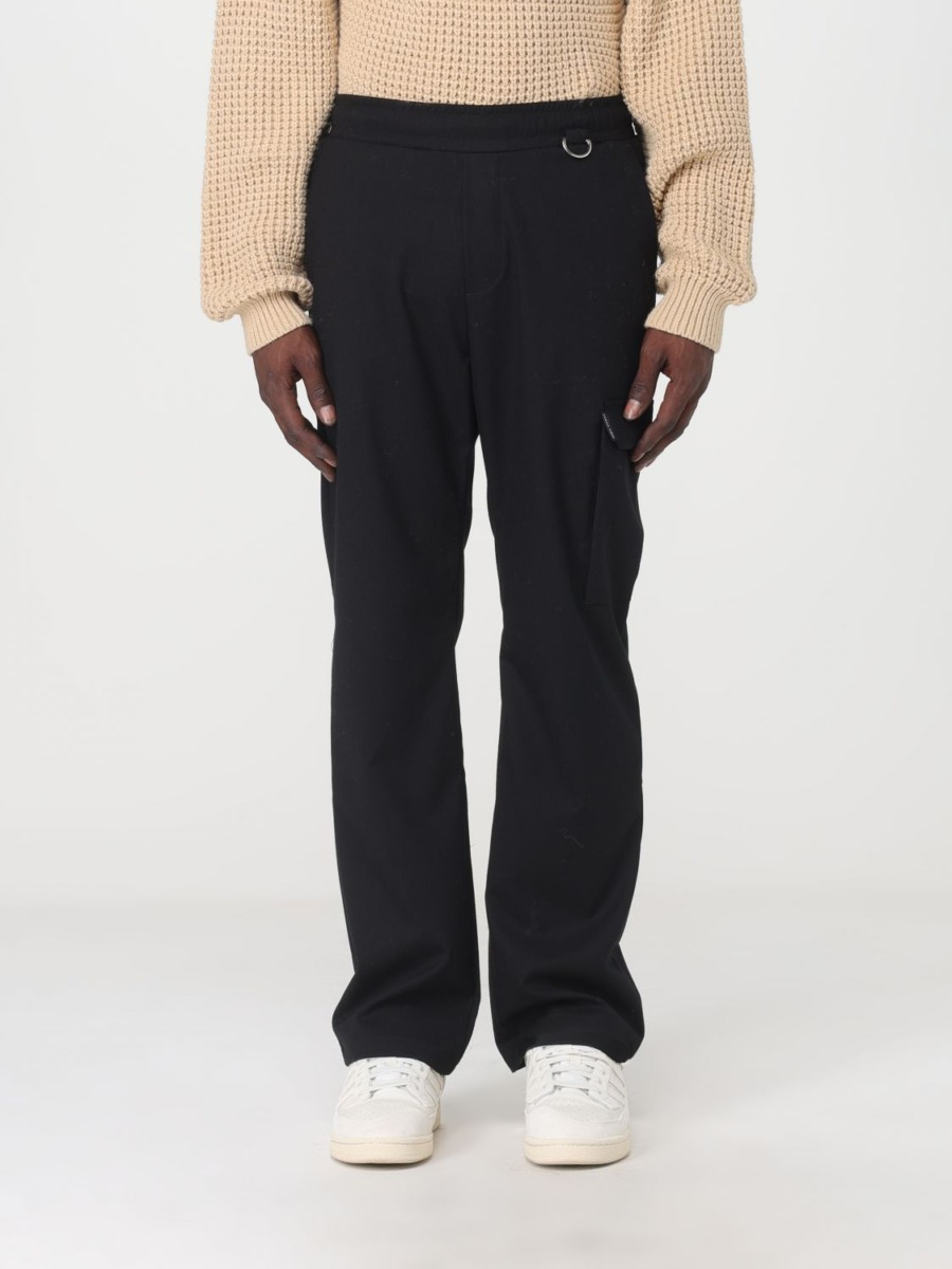 Mens Black Trousers Family First Giglio GOOFASH