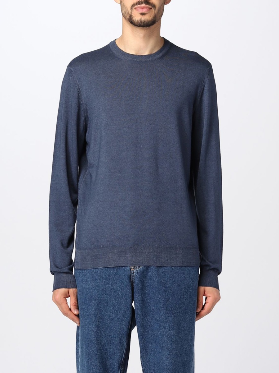 Mens Blue Jumper from Giglio GOOFASH
