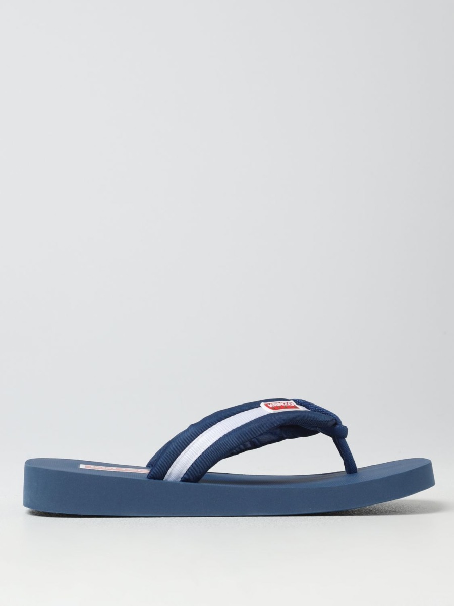 Men's Blue Sandals Kenzo Giglio GOOFASH