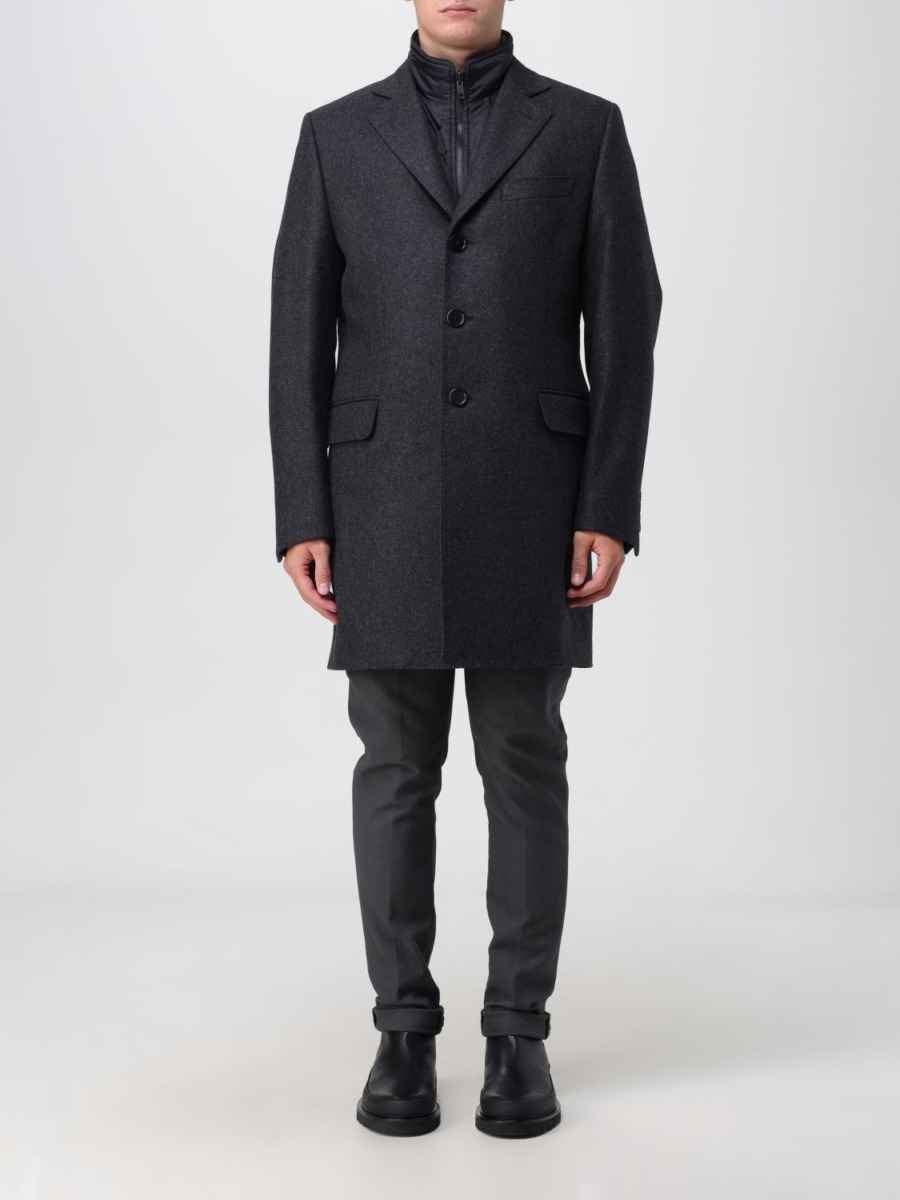 Men's Coat Grey from Giglio GOOFASH