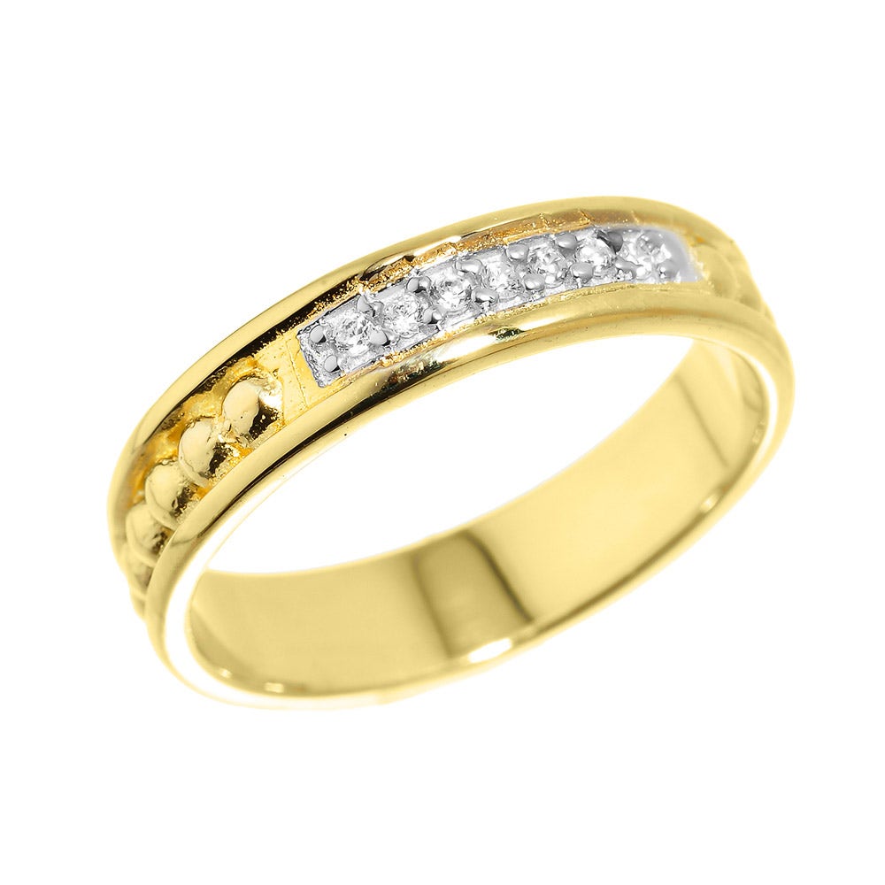 Mens Gold Wedding Ring at Gold Boutique GOOFASH