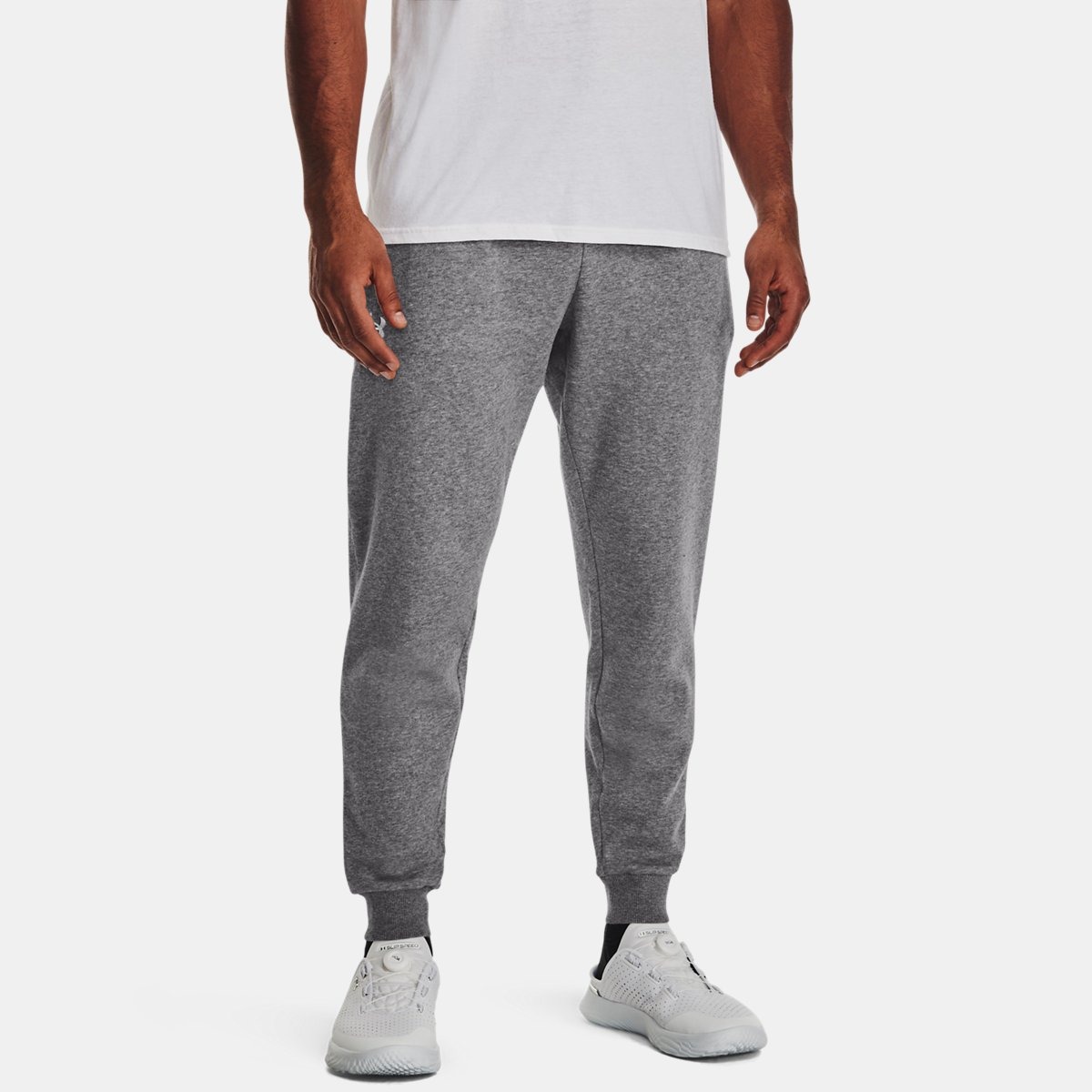 Mens Grey Joggers by Under Armour GOOFASH