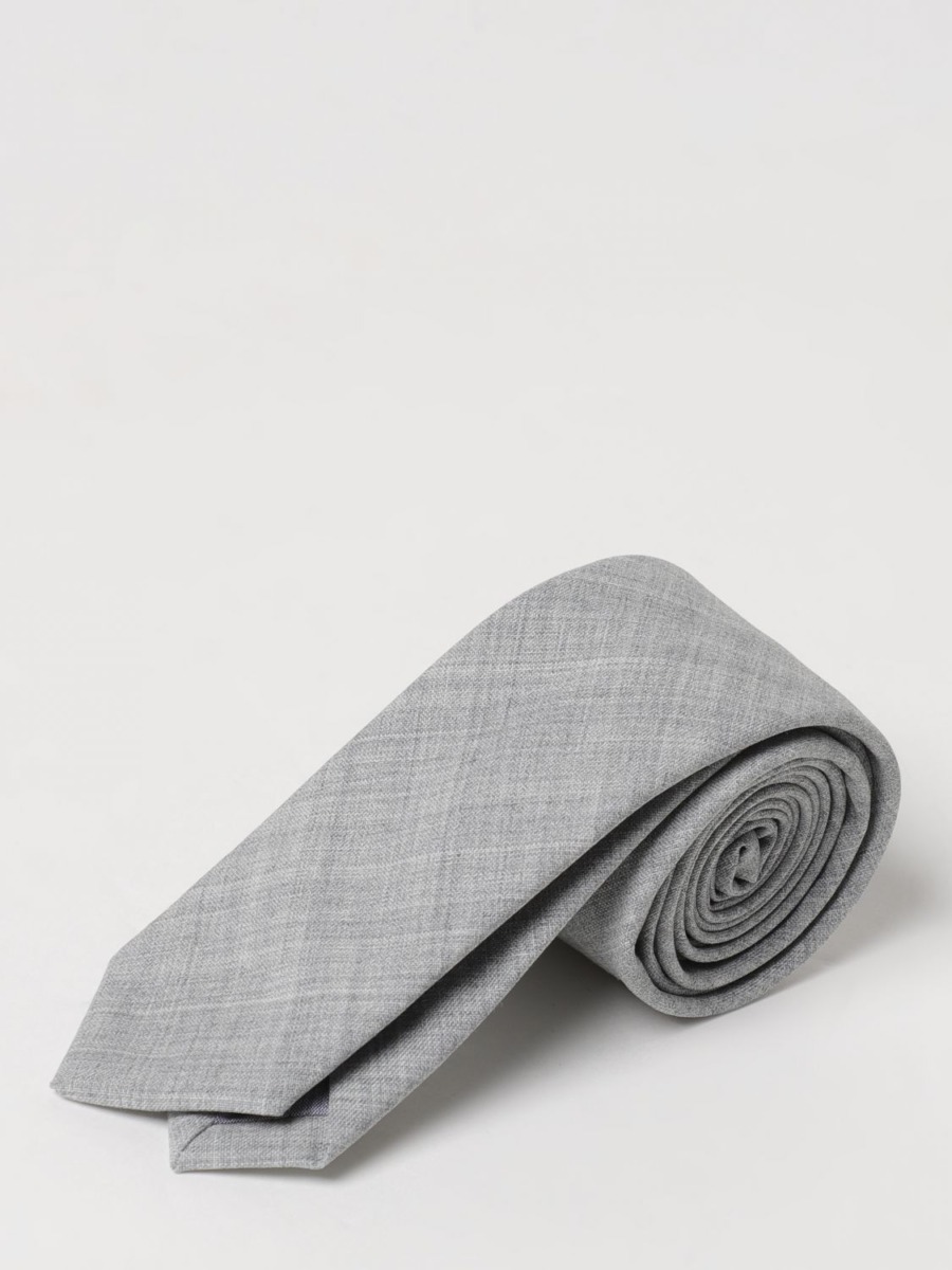Men's Grey Tie at Giglio GOOFASH