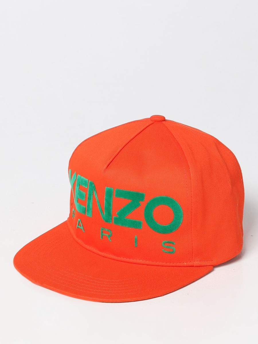 Men's Hat Orange - Giglio GOOFASH