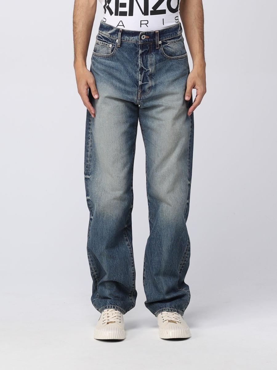 Men's Jeans Blue by Giglio GOOFASH
