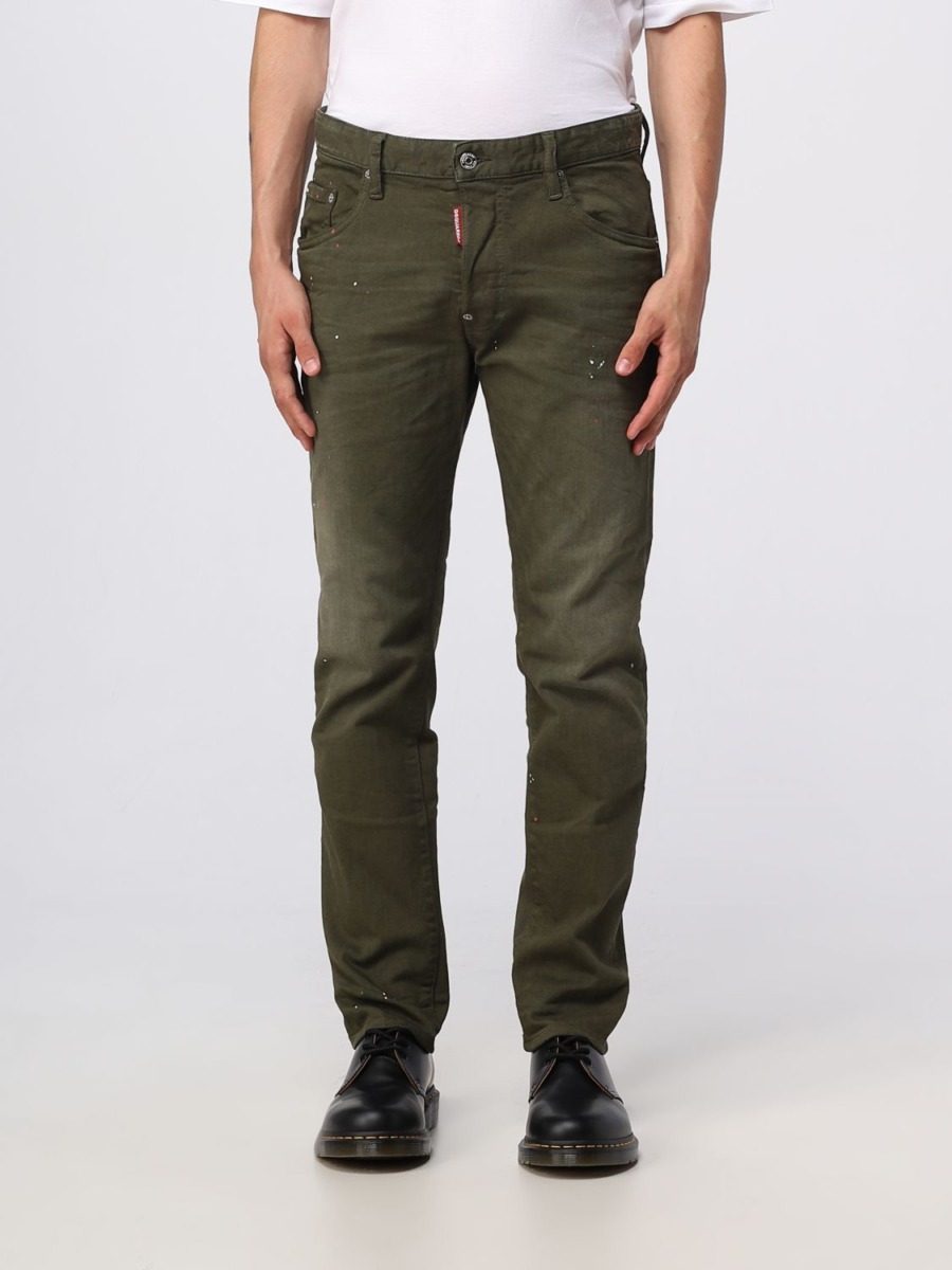 Men's Jeans Green at Giglio GOOFASH