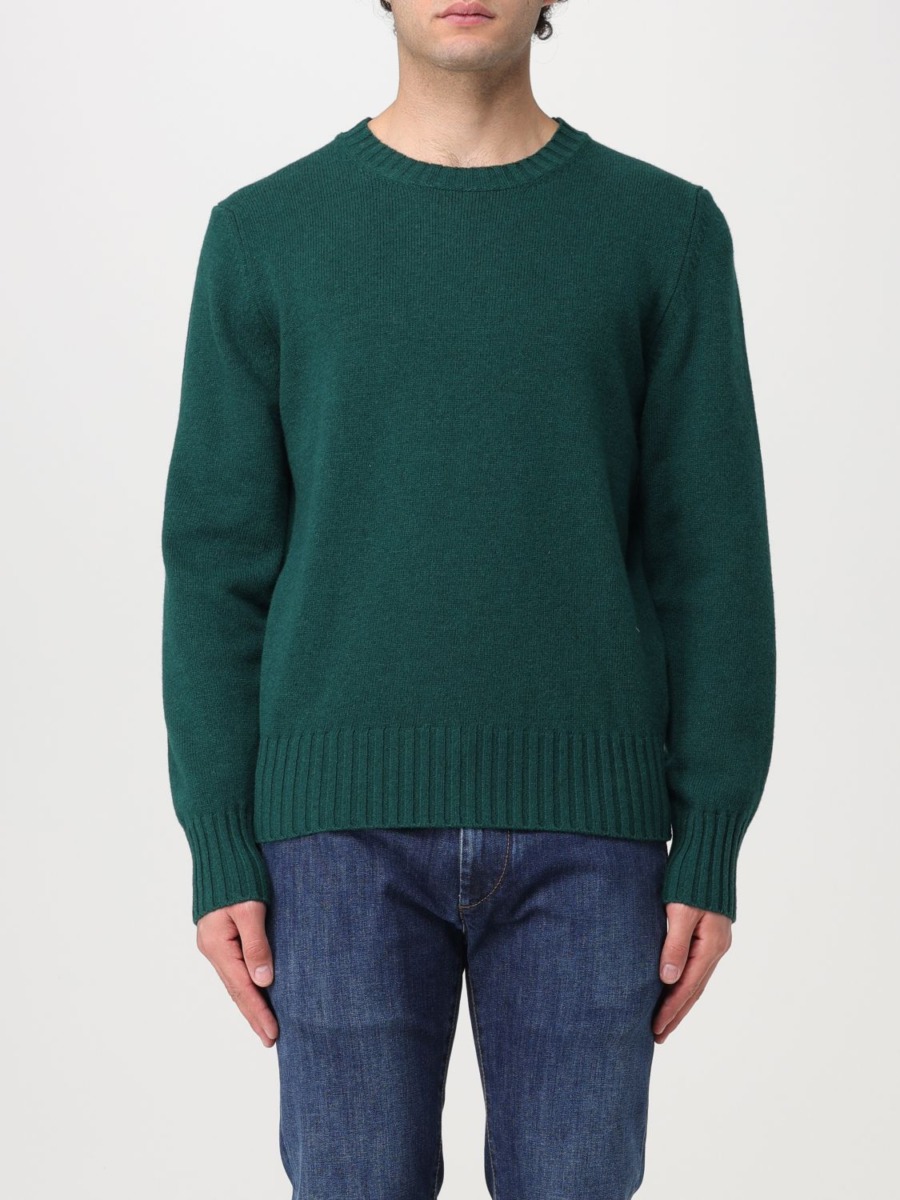 Mens Jumper Green by Giglio GOOFASH