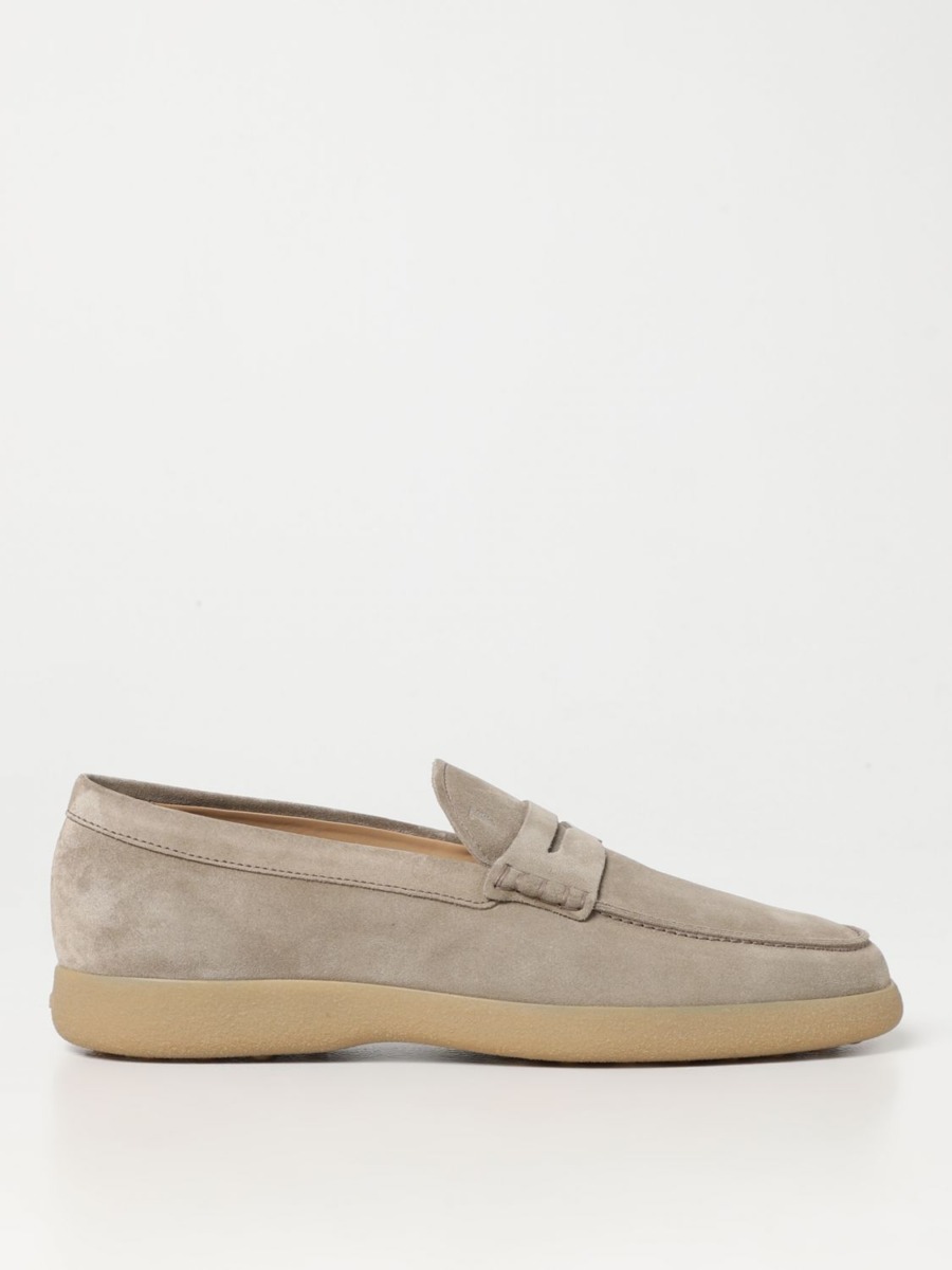 Men's Loafers in Grey Giglio GOOFASH