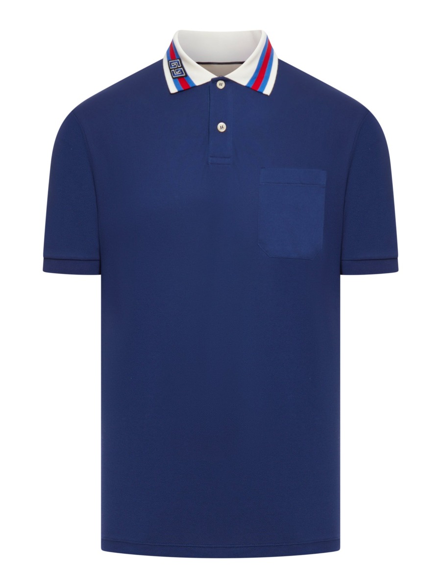 Mens Poloshirt in Blue from Suitnegozi GOOFASH