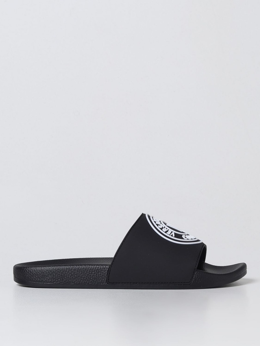 Mens Sandals - Black - Versace - Giglio GOOFASH