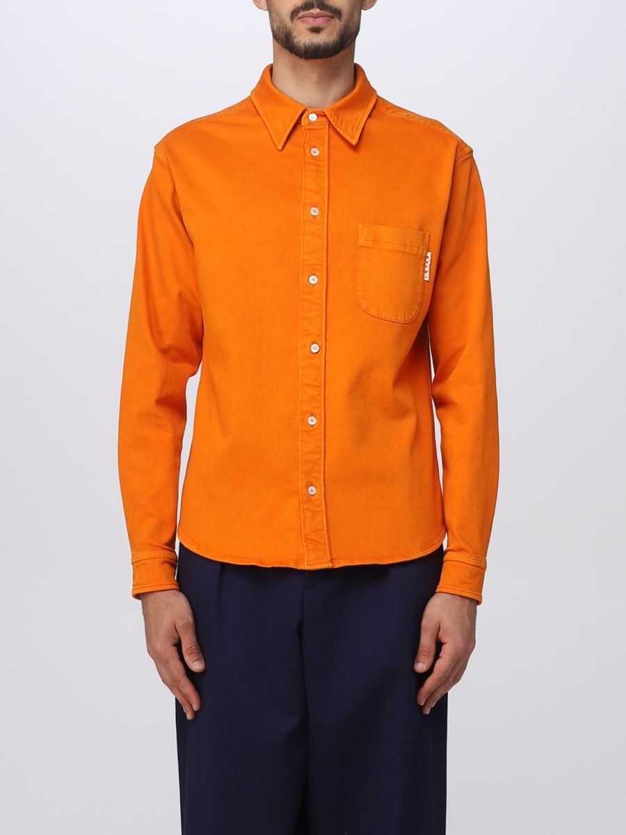 Men's Shirt in Orange from Giglio GOOFASH