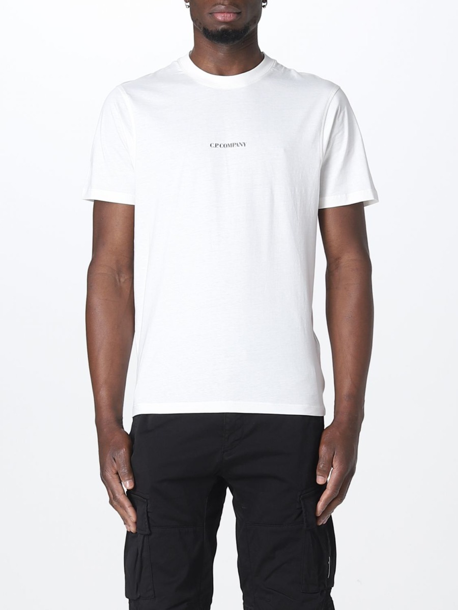 Mens T-Shirt White by Giglio GOOFASH