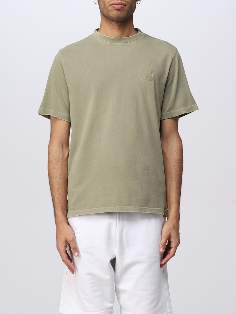 Men's T-Shirt in Grey Giglio - Autry GOOFASH