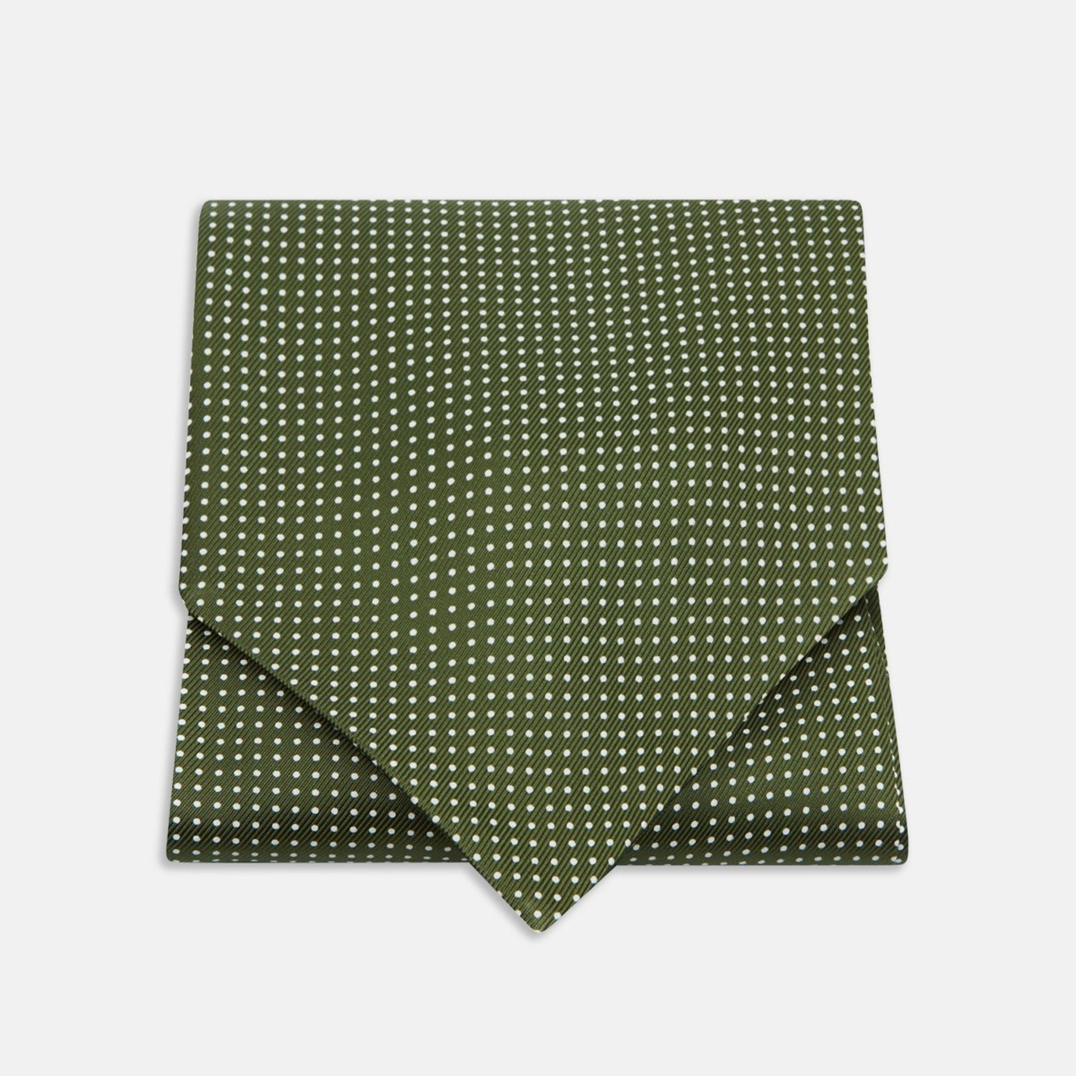 Mens Tie Olive by Turnbull And Asser GOOFASH
