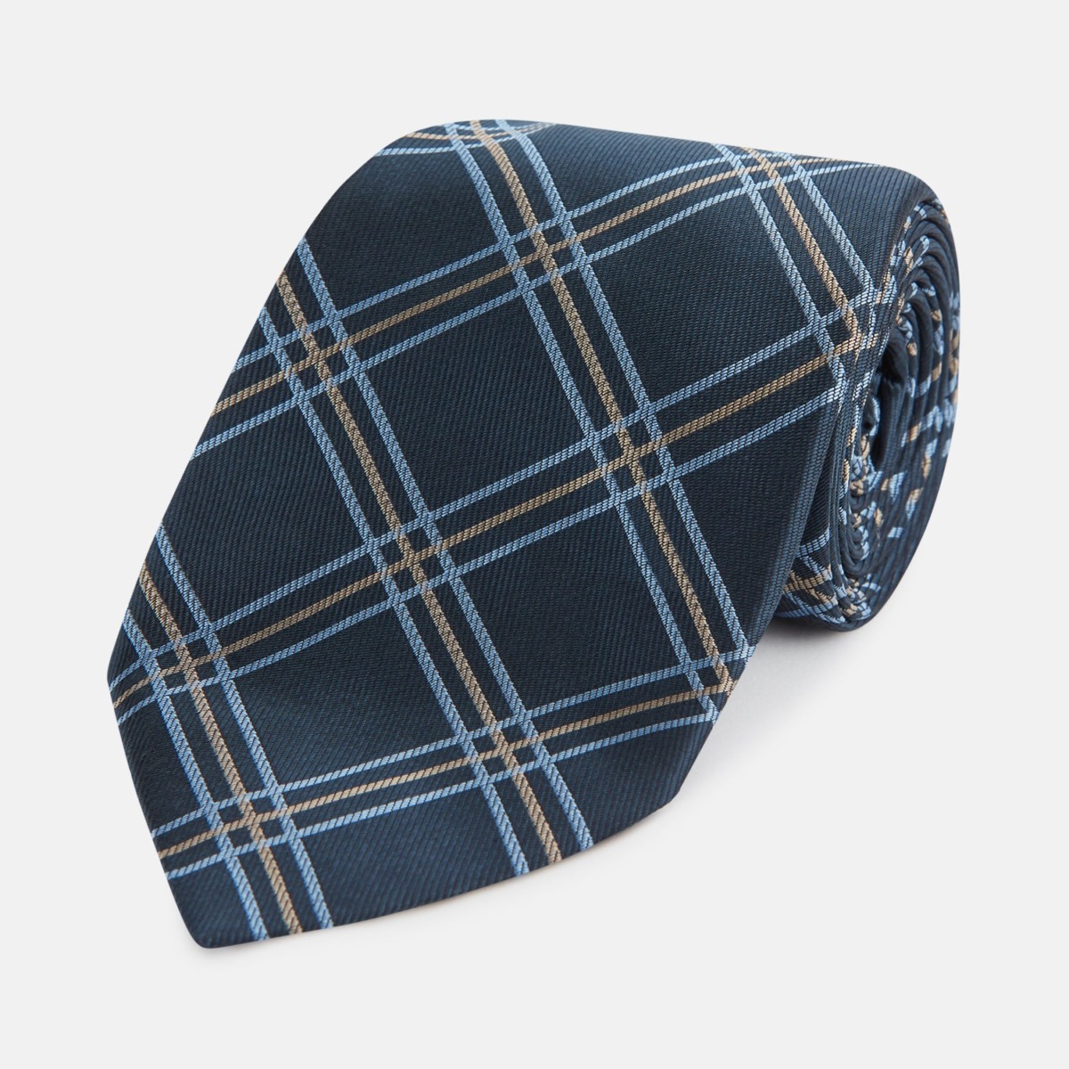 Men's Tie in Checked at Turnbull And Asser GOOFASH