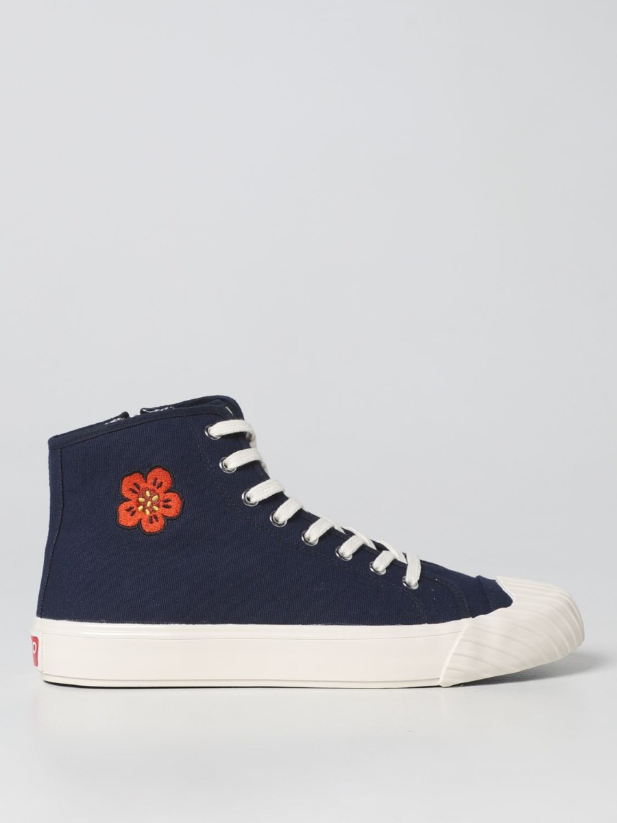Mens Trainers Blue by Giglio GOOFASH