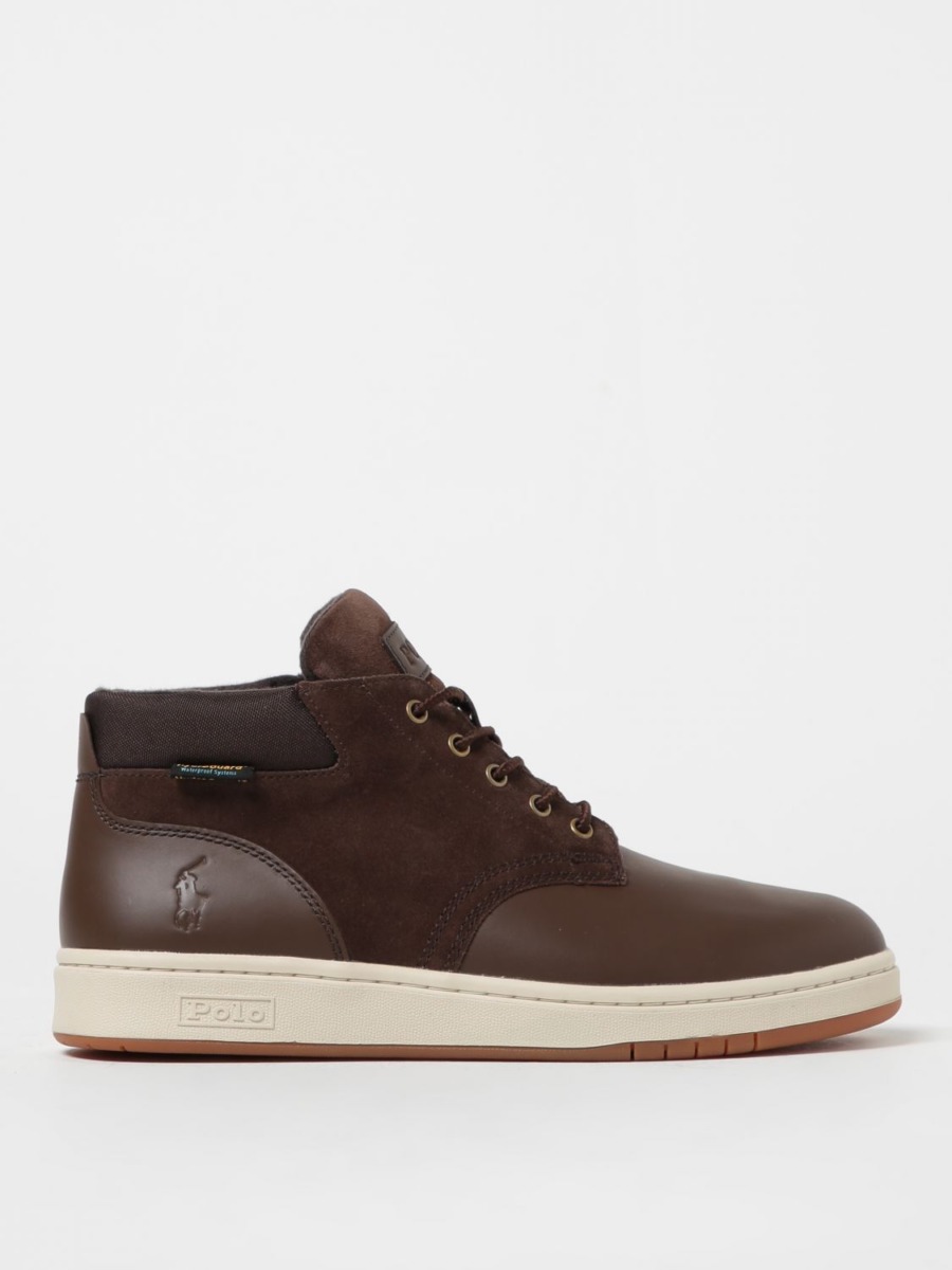 Men's Trainers in Brown Giglio GOOFASH