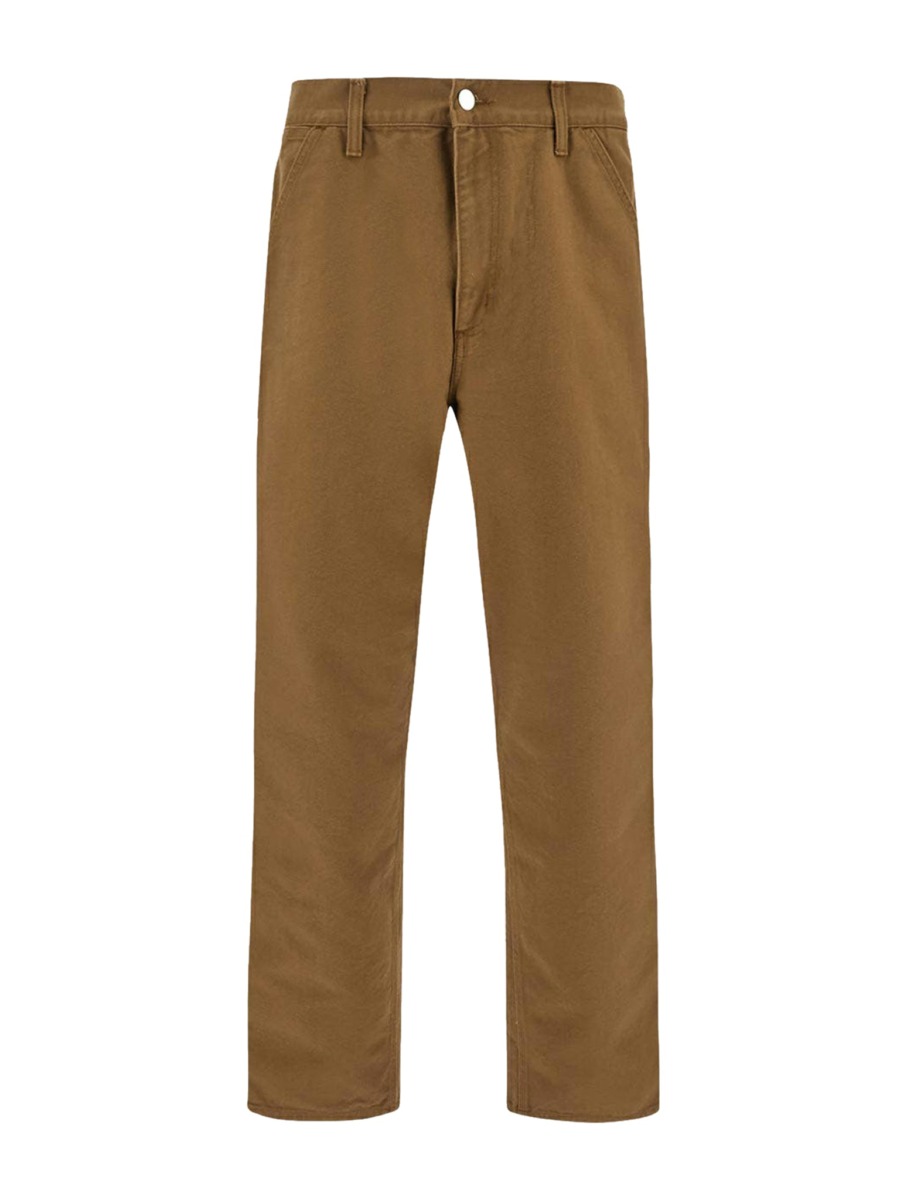 Mens Trousers - Brown - Suitnegozi GOOFASH