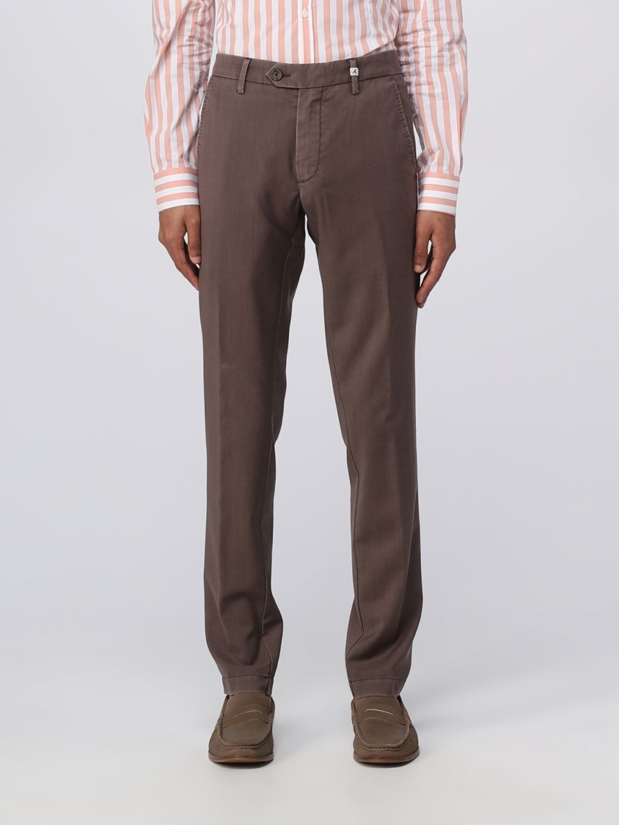 Men's Trousers Brown at Giglio GOOFASH