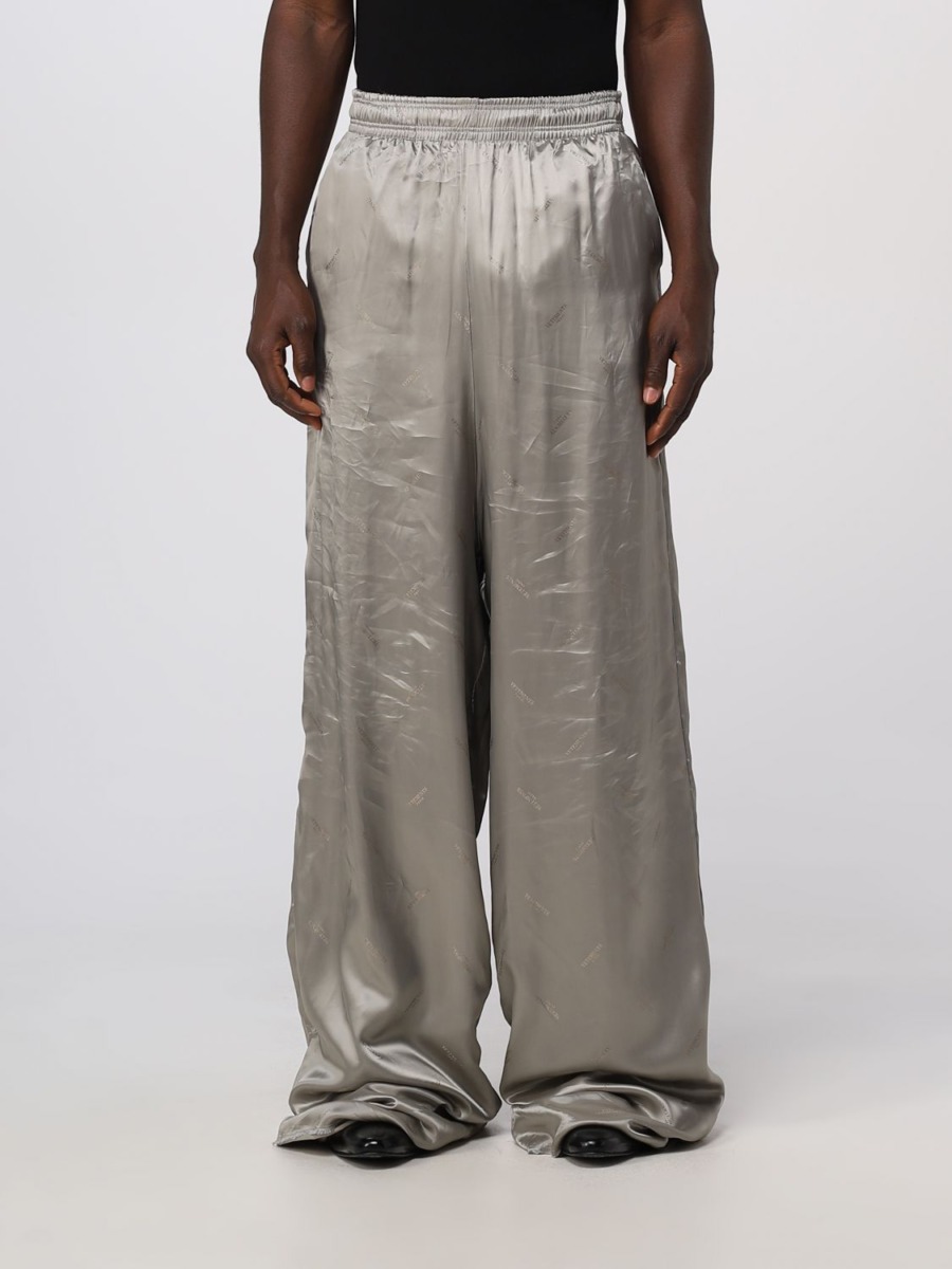 Men's Trousers - Grey - Giglio GOOFASH