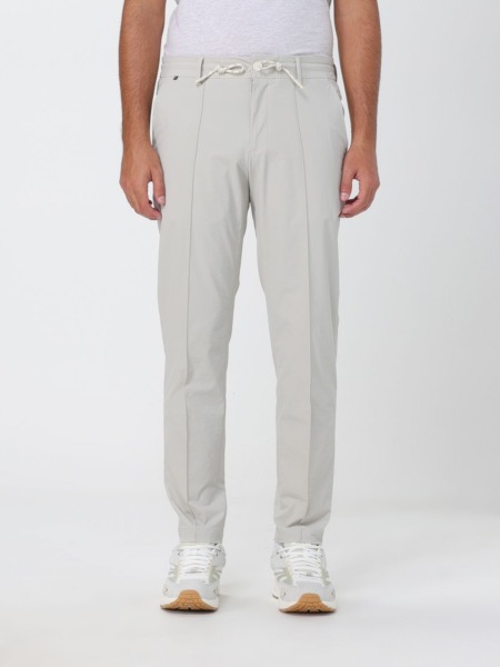 Mens Trousers Grey by Giglio GOOFASH
