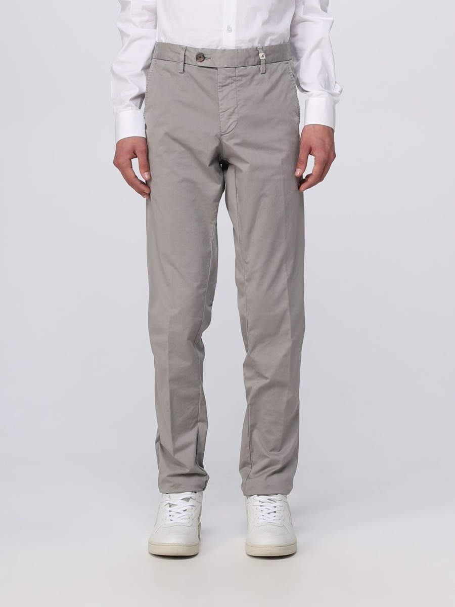Men's Trousers Grey from Giglio GOOFASH