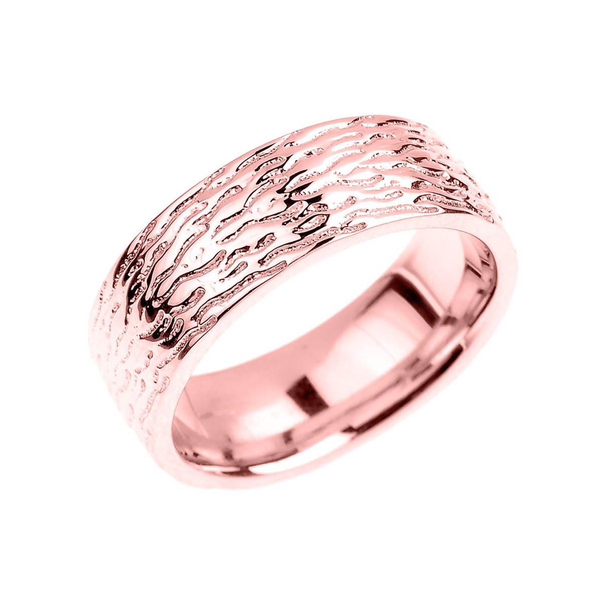 Mens Wedding Ring in Rose by Gold Boutique GOOFASH