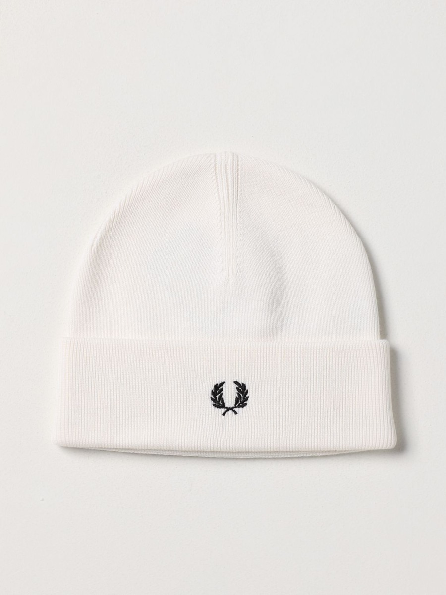 Men's White Hat - Fred Perry - Giglio GOOFASH
