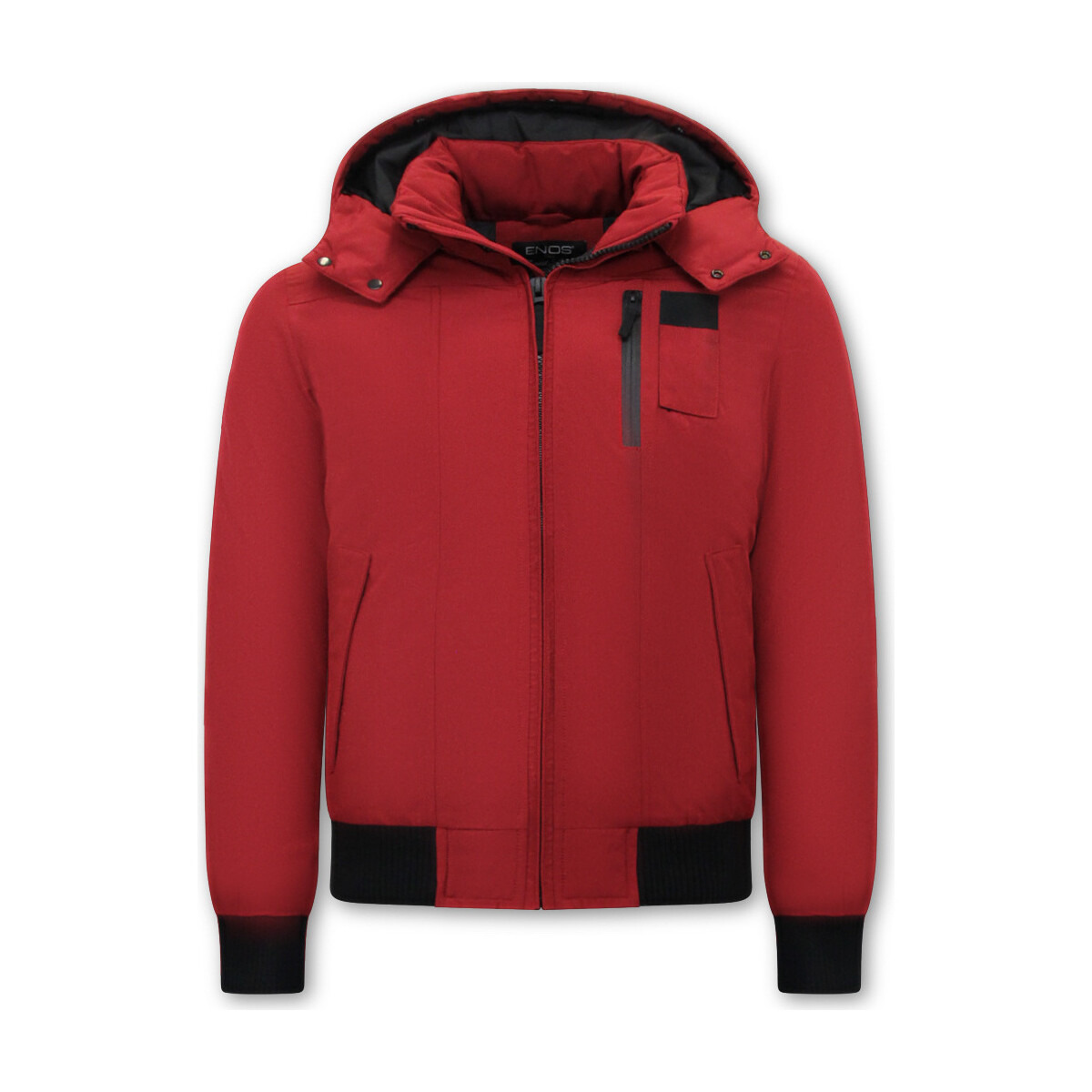 Men's Winter Jacket Red Enos - Spartoo GOOFASH