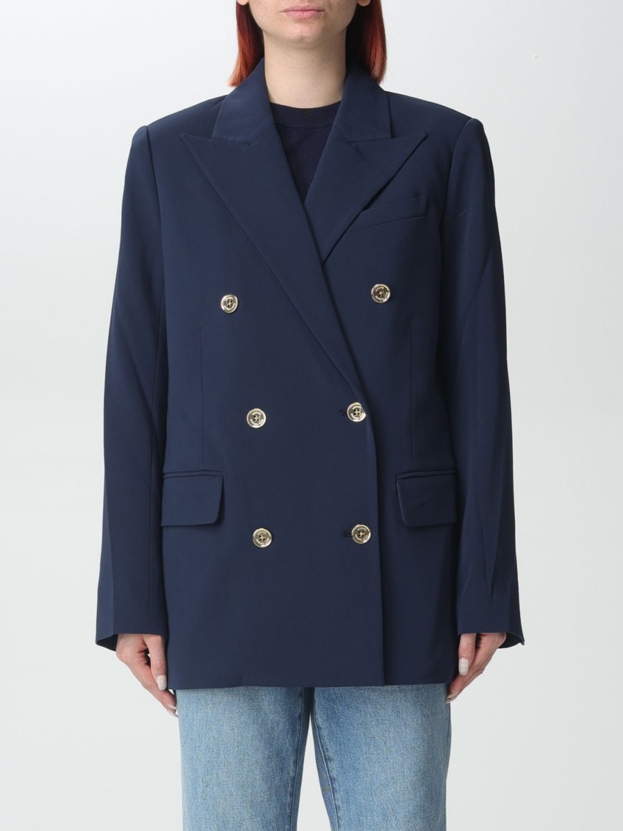 Michael Kors Woman Jacket in Blue by Giglio GOOFASH