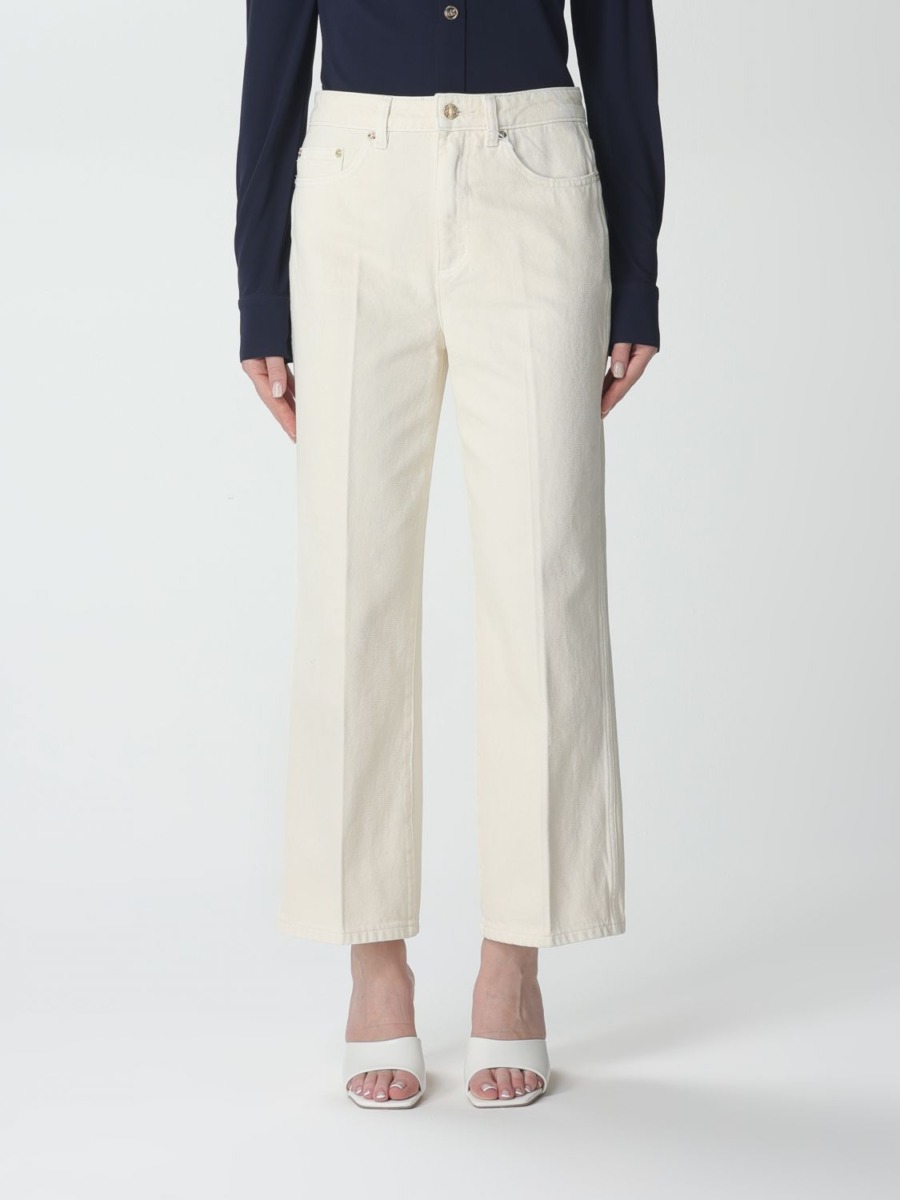 Michael Kors Woman Jeans in Ivory from Giglio GOOFASH