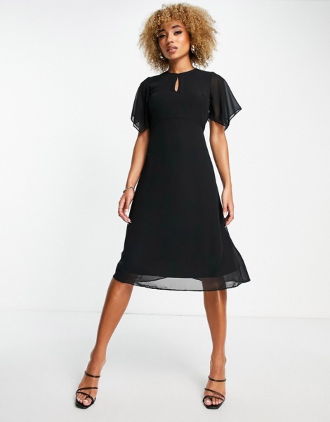 Midi Dress in Black - Asos - Woman - Trendyol GOOFASH