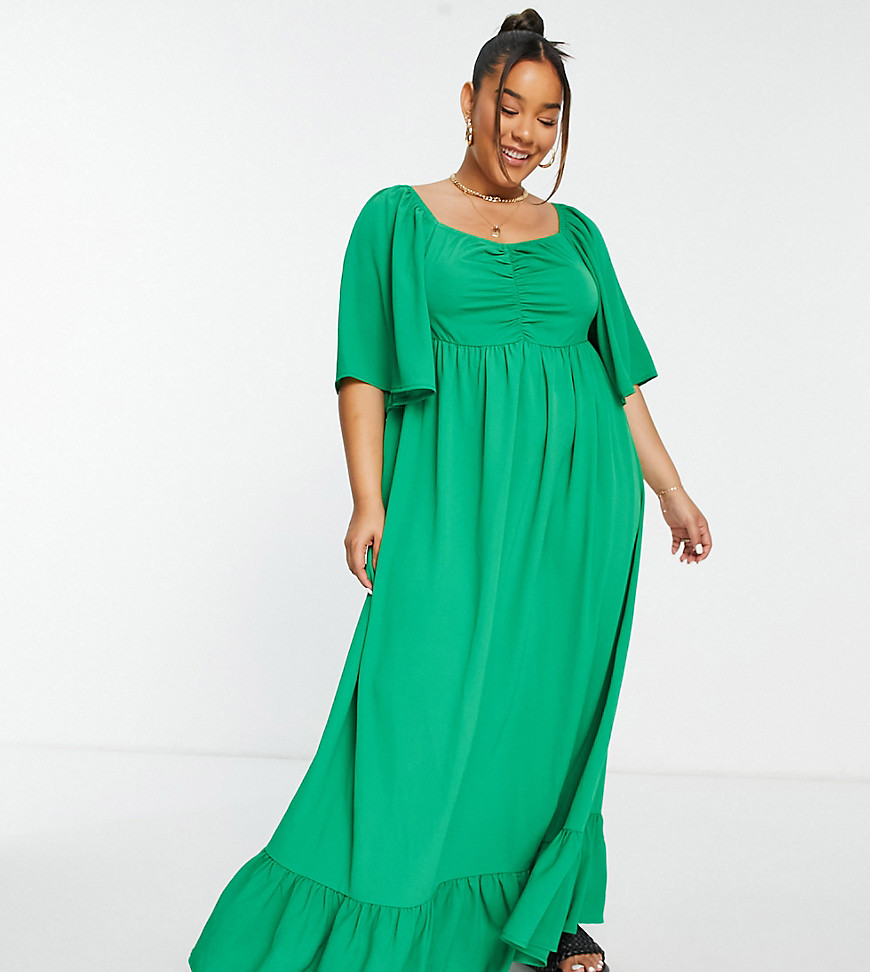 Midi Dress in Green - Asos - Yours GOOFASH