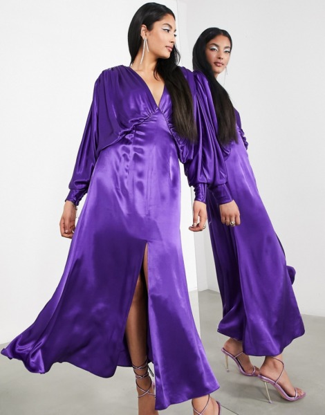 Midi Dress in Purple - Woman - Asos GOOFASH