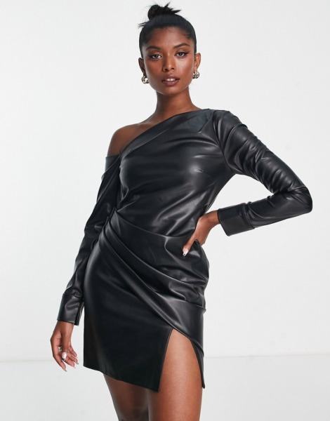 Mini Dress Black - Women - Asos GOOFASH