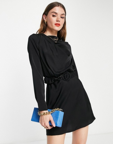 Mini Dress in Black Asos GOOFASH