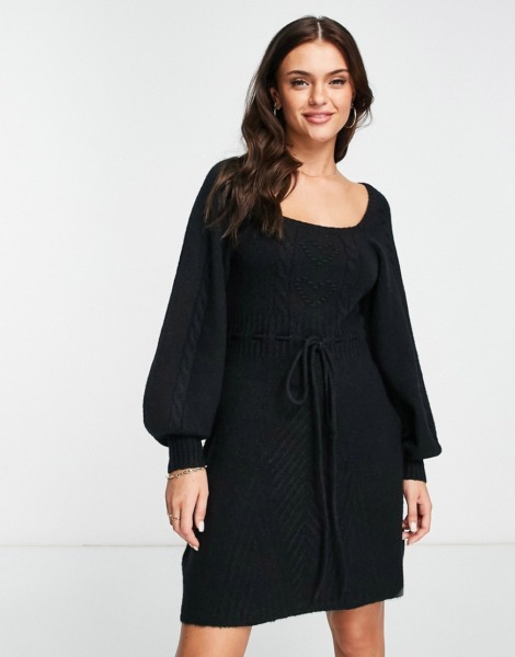 Miss Selfridge Dress in Black for Woman at Asos GOOFASH