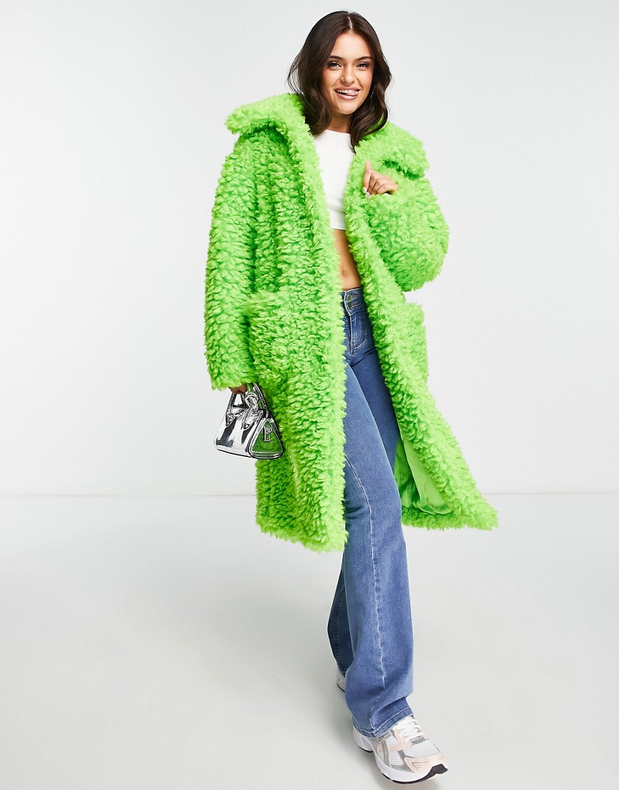 Miss Selfridge - Green Coat for Women at Asos GOOFASH